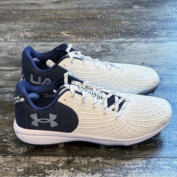 Under Armour Cleats Womens Size 12 Blue White Glyde 2.0 MT 3026601-103 NEW - Picture 6 of 10